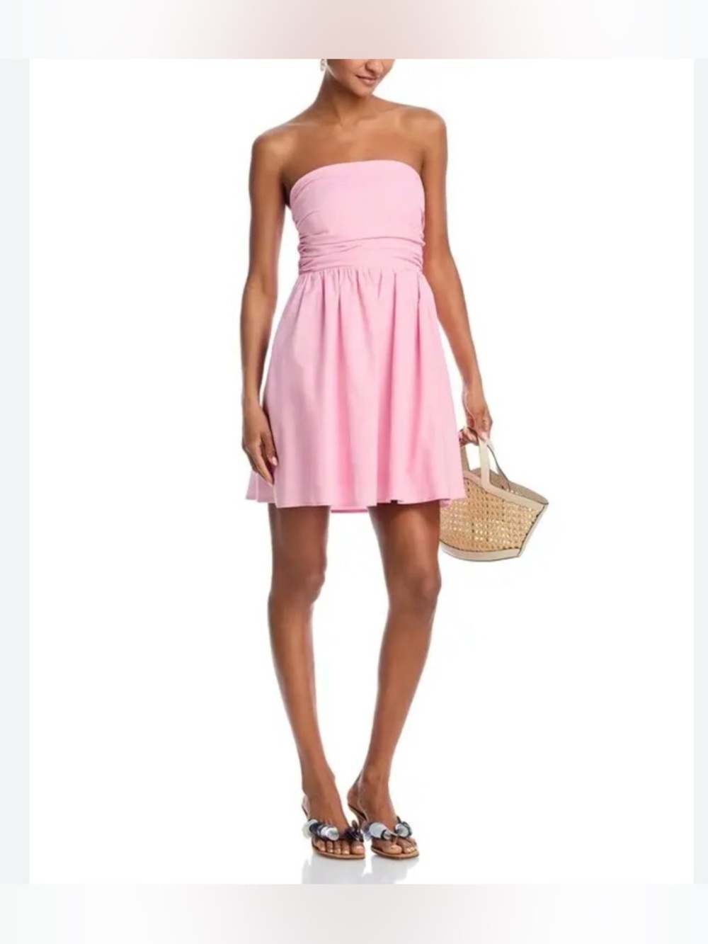 Aqua Women's Strapless Mini Dress Size S